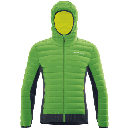 CAMP - Hybrid, doudoune homme Vert kiwi/Noir/Lime punch